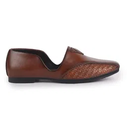 FAUSTO Men Woven Design PU Loafers image 3