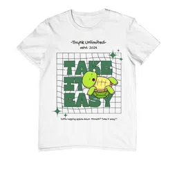 TeeSlix Unisex White Tshirts image 5