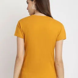 Tromko Women Pack of 3 Typography Printed Round Neck Cotton Regular Fit T-shirts image 3