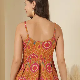 Nayo Women Ethnic Motifs Print Cotton Peplum Top image 5