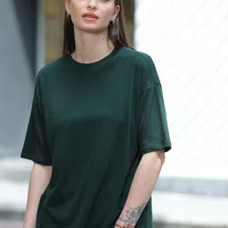 TITTLI Women Striped Pure Cotton Applique Boxy T-shirt-picture-14