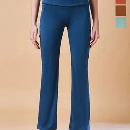 COLOR CAPITAL Pack Of 4 Solid Flared Gym Tights-image-20