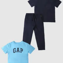 GAP Boys Logo Round Neck Pure Cotton Clothing Set-picture-1