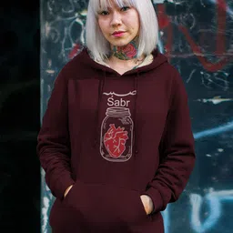 TOGS & TERRE Stylish Typography Printed Hooded Oversized Cotton Pullover-picture-23