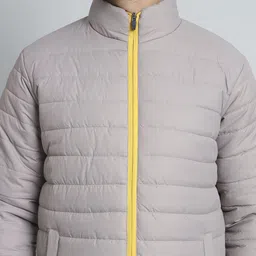 XFOX Zip Detail Stand Collar Puffer Jacket image 3