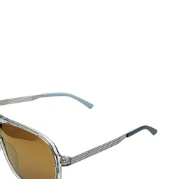 Opticsfit Unisex Aviator Sunglasses with Polarised and UV Protected Lens 3020-GreyGold image 4