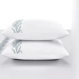 SANSAAR A DDECOR BRAND LIVE CONSCIOUSLY White Double King Bedsheet With 2 Pillow Covers image 4
