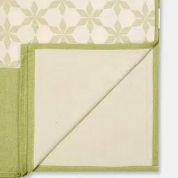 Fabindia Green & Off-White Jarul Printed Single SizeBedCover image 5