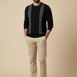 Mast & Harbour Men Colourblocked Pullover-picture-36