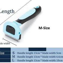 alexvyan Medium Pet Neat Pet Grooming Brush Effectively Reduces Shedding by Up to 95% Professional Deshedding Tool for Dogs and Cats Shedding Blade for Dog & Cat, Rabbit image 3