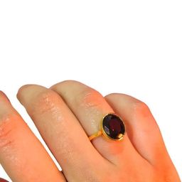 GenZcomplex Brass Garnet Finger Ring-picture-38