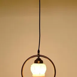 SOMIL Printed Glass Cylinder Ceiling Lamps image 4