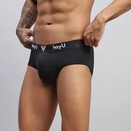 HAYU Pack Of 2 Mid-Rise Hipster Briefs HUBF_005_BUIBL_S_2PC image 3