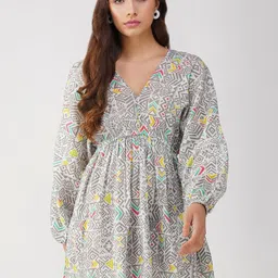 HERE&NOW Women Viscose Rayon Fit and Flare Dresses-image-79