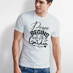 Seekbuylove Men Typography Printed Bio Finish T-shirt image 2