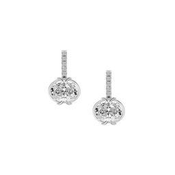 Sparkles Women 14Kt Gold Drop Oval Shape 1.14 Ct Lab Grown Diamond Earrings - 1.90g-picture-20