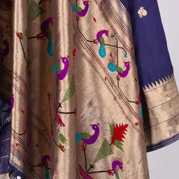 LOOKNBOOK ART Ethnic Motifs Woven Design Zari Work Dupatta image 4
