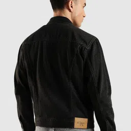 Calvin Klein Jeans Men Spread Collar Solid Casual Cotton Denim Jacket image 5