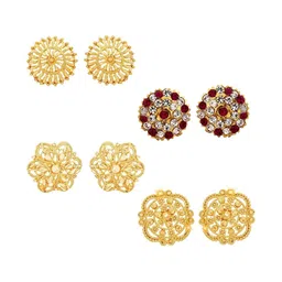 VIVASTRI Women Gold-Plated Alloy Earrings-picture-10