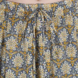 Sttoffa Floral Printed Pure Cotton Maxi Skirt image 4