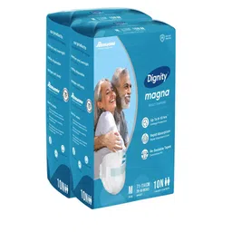 Dignity Set Of 2 Magna Adult Diapers- M- 10 Diaper Each-image-27