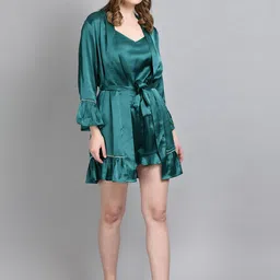 fuchsia PRETTY LOVING THING Scoop Neck Night Suit image 5