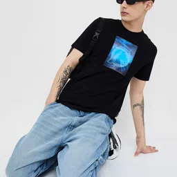 Fame Forever by Lifestyle Men Graphic Printed Round Neck Cotton Tshirt image 5