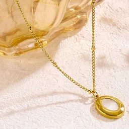 MYKI Divine Gold-Plated Stainless Steel Pendant With Chain image 2