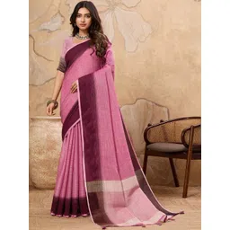 Astita Ombre Linen Blend Handloom Saree-picture-19