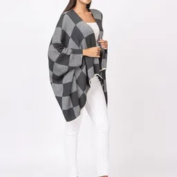 Anouk Women Checked Shrug image 4