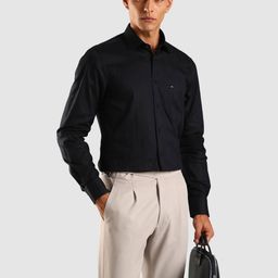 Tommy Hilfiger Spread Collar Cotton Formal Shirt-picture-47