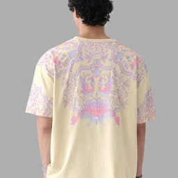 The Souled Store Men Graphic Printed Round Neck Cotton Oversized T-shirt image 5