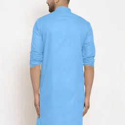 KRUDHA Men Thread Work Kurta image 3