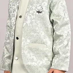 BAESD Boys Chevron Embroidered Sherwani Set image 4