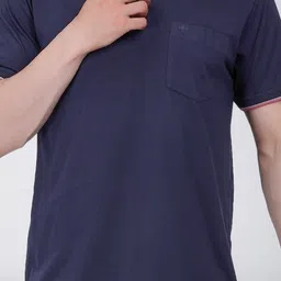 ARRAY Men Polo Collar Pockets T-shirt with Mask image 2