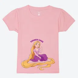 YK Disney Girls Graphic Printed Puff Sleeves Pure Cotton T-shirt-picture-28