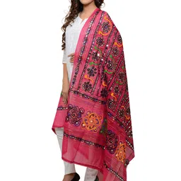 BANJARA INDIA Embroidered Dupatta with Thread Work image 3