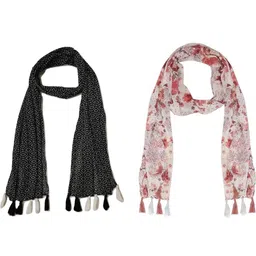 StoleVilla Floral Chiffon Stoles-picture-32