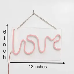 sifty creative Love Perfectly (W 12 x H 6) Acyrlic & Silicone LED Neon Light (Warm White) image 3