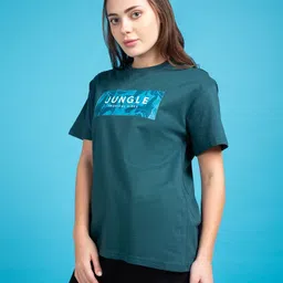 Mast & Harbour Women Printed Applique T-shirt image 5