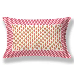 The Craft Monk Pink Floral 210 TC Single Bedsheet with 1 Pillow Covers image 3