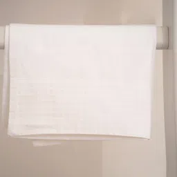 Oyvu White Cotton Elasticated 300 TC Double Queen Bedsheet & 2 Pillow Covers 78" x 60" image 2