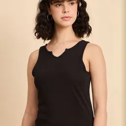 Mast & Harbour Ribbed Sleeveless Fitted Top-picture-40