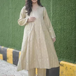 Aujjessa Women Regular Gotta Patti Kurta with Trousers-picture-35