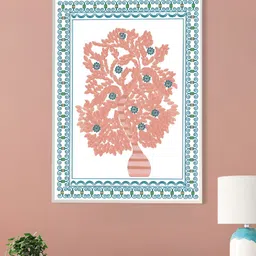 nestroots Peach-Coloured & White 1 Piece Canvas Religious Wall Paintings-image-27
