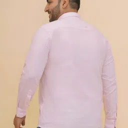 John Pride Men Regular Fit Spread Collar Textured Cotton Casual Shirt image 2