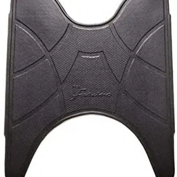 wsi W Black Color Rubber FootMat Yamaha Fascino Two Wheeler Mat-picture-14
