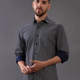 Kenneth Cole Men Slim Fit Printed Casual Shirt-picture-16