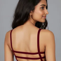 INDIROCKS Women Pack of 2 Non-Wired Full Coverage Removable Padding Bralette Bra image 4