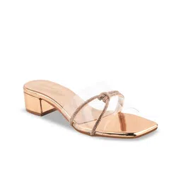 DressBerry Textured Party Block Sandals image 3